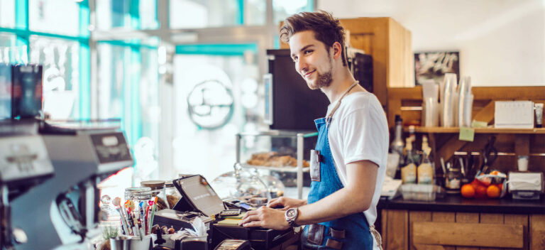 Owner of a cafe who is bootstrapping his business.