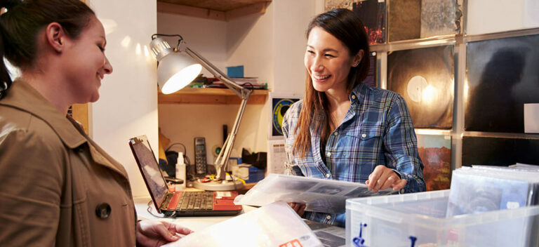 A business owner talking about her business microloan